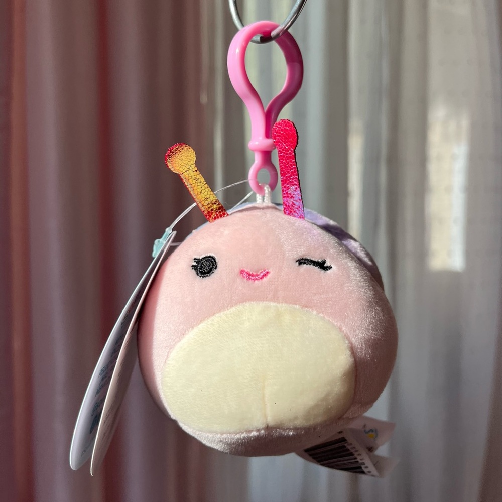 Silvina Clip squishmallows™ plush clip-on 3.5” snail NWT